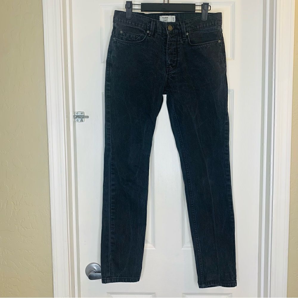Pull & Bear Slim Fit Jeans Black Size 31